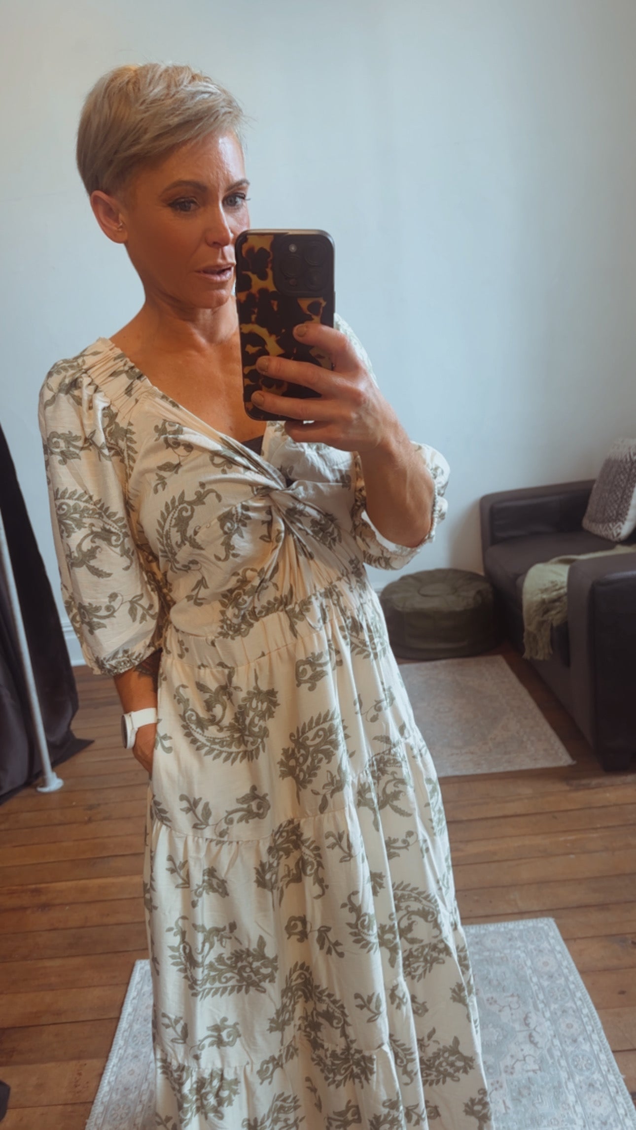 So Instyle Filigree dress green