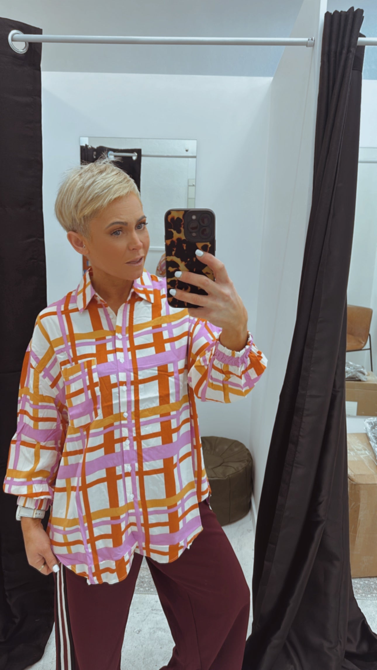 So Instyle Olga Print shirt