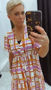 So Instyle Olga Print Selma tier dress