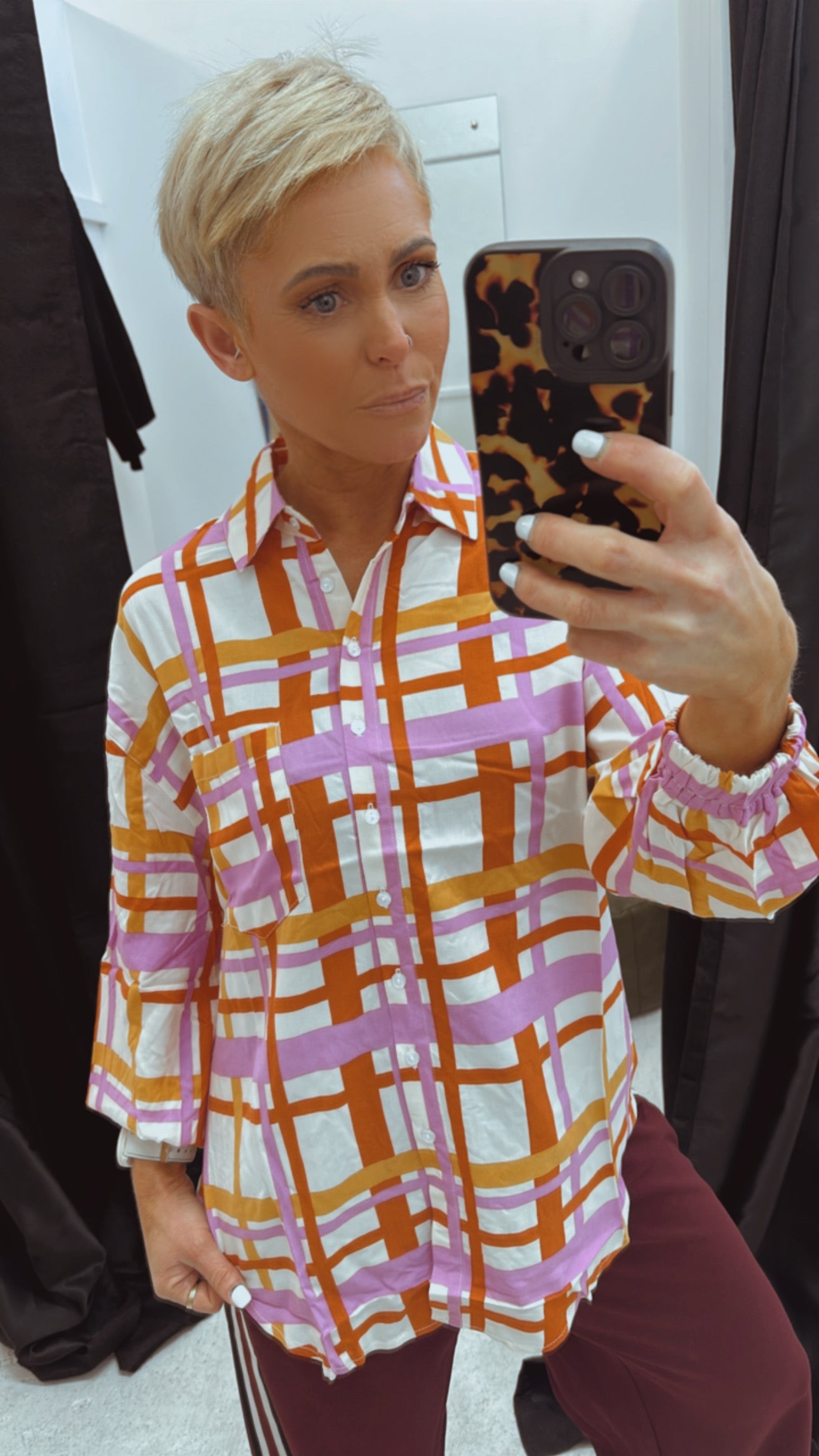 So Instyle Olga Print shirt
