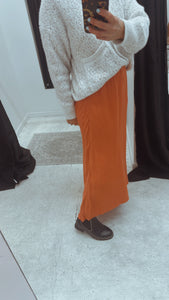 So Instyle Linen Bias Cut Skirt