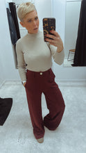 Refuge wine wide leg trousers