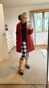 Tartan pencil skirt