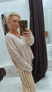 So Instyle Festival Melange knit cardi