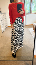 Long printed maxi skirt