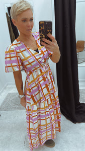 So Instyle Olga Print Selma tier dress