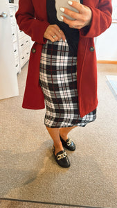 Tartan pencil skirt