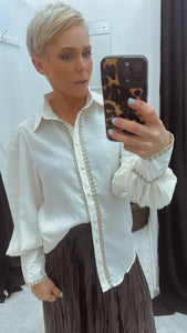 So Instyle Gold Lace Tape Blouse