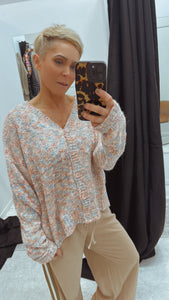 So Instyle Festival Melange knit cardi