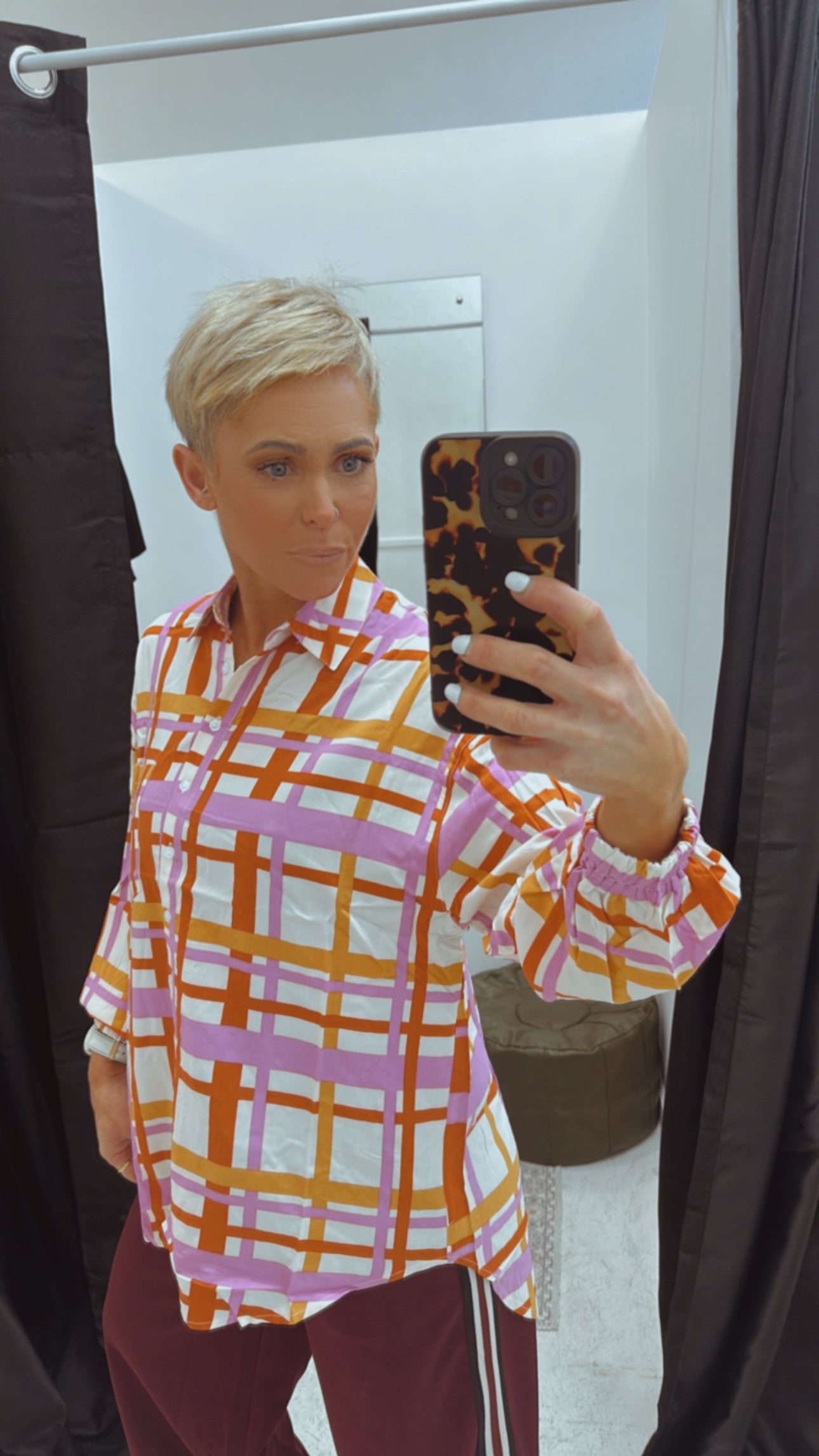 So Instyle Olga Print shirt