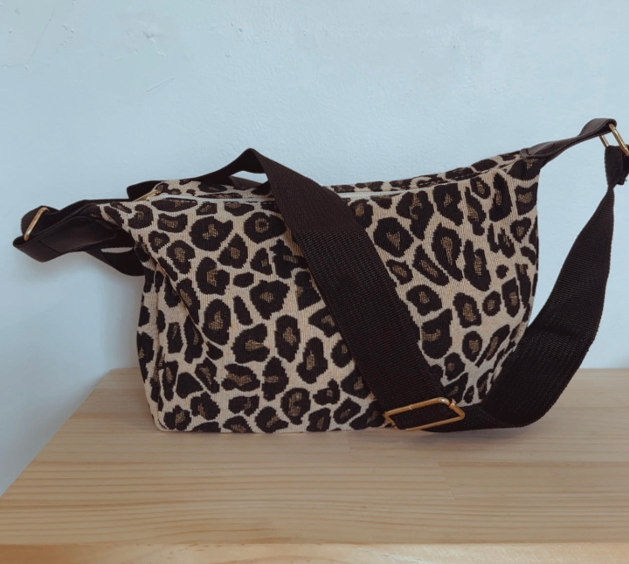 Leopard Print Crossbody Bag