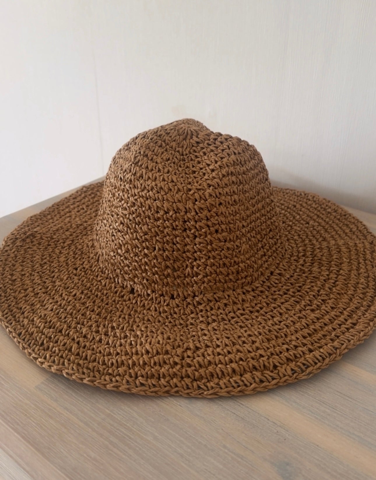 Floppy straw hat