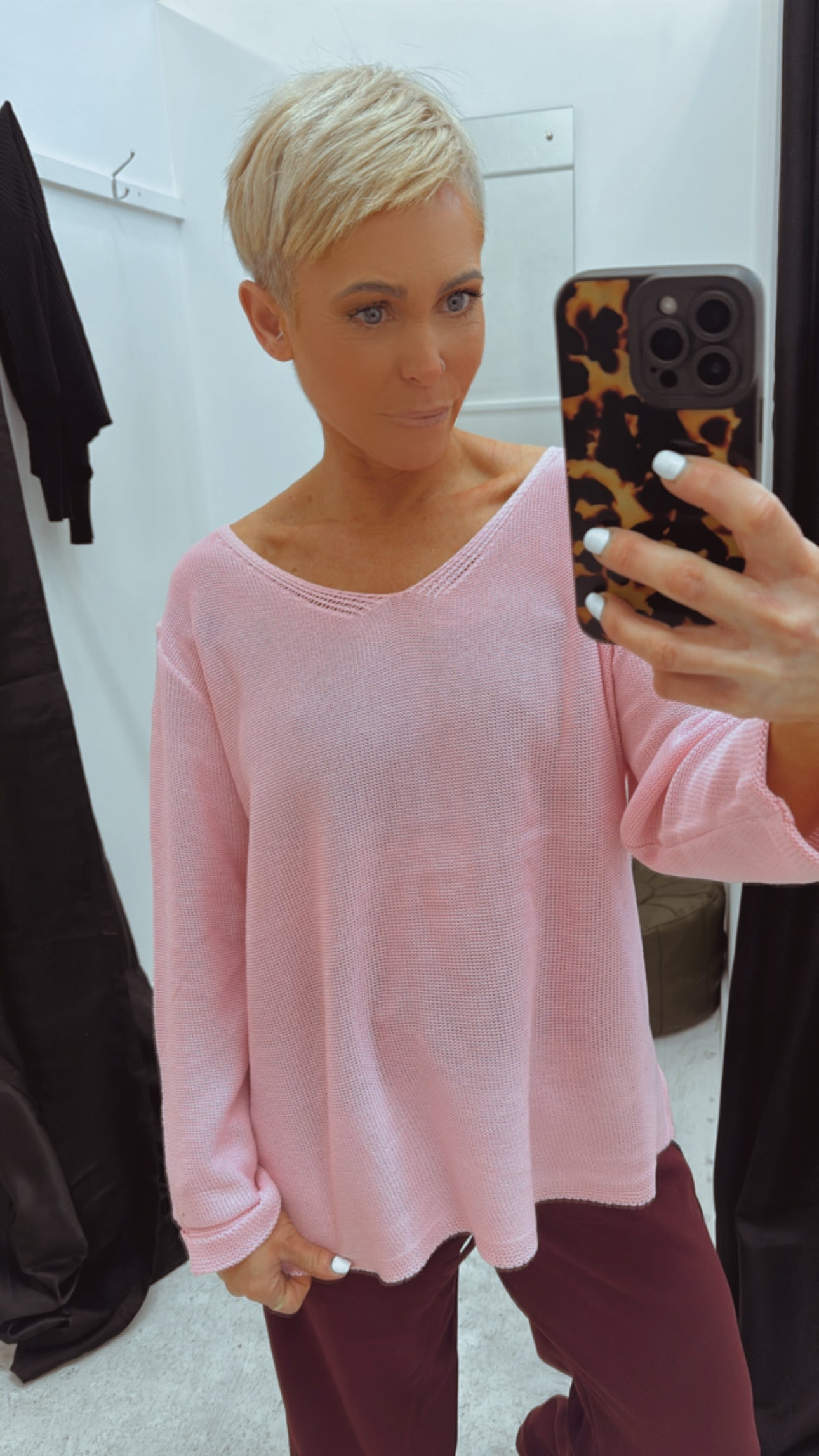 So Instyle Cotton thin baby pink jumper