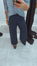 Tulip leg navy pants