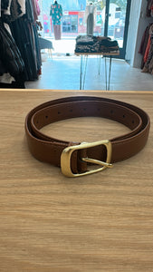 Brown leather belt