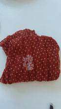 Burgundy polka dot scarf