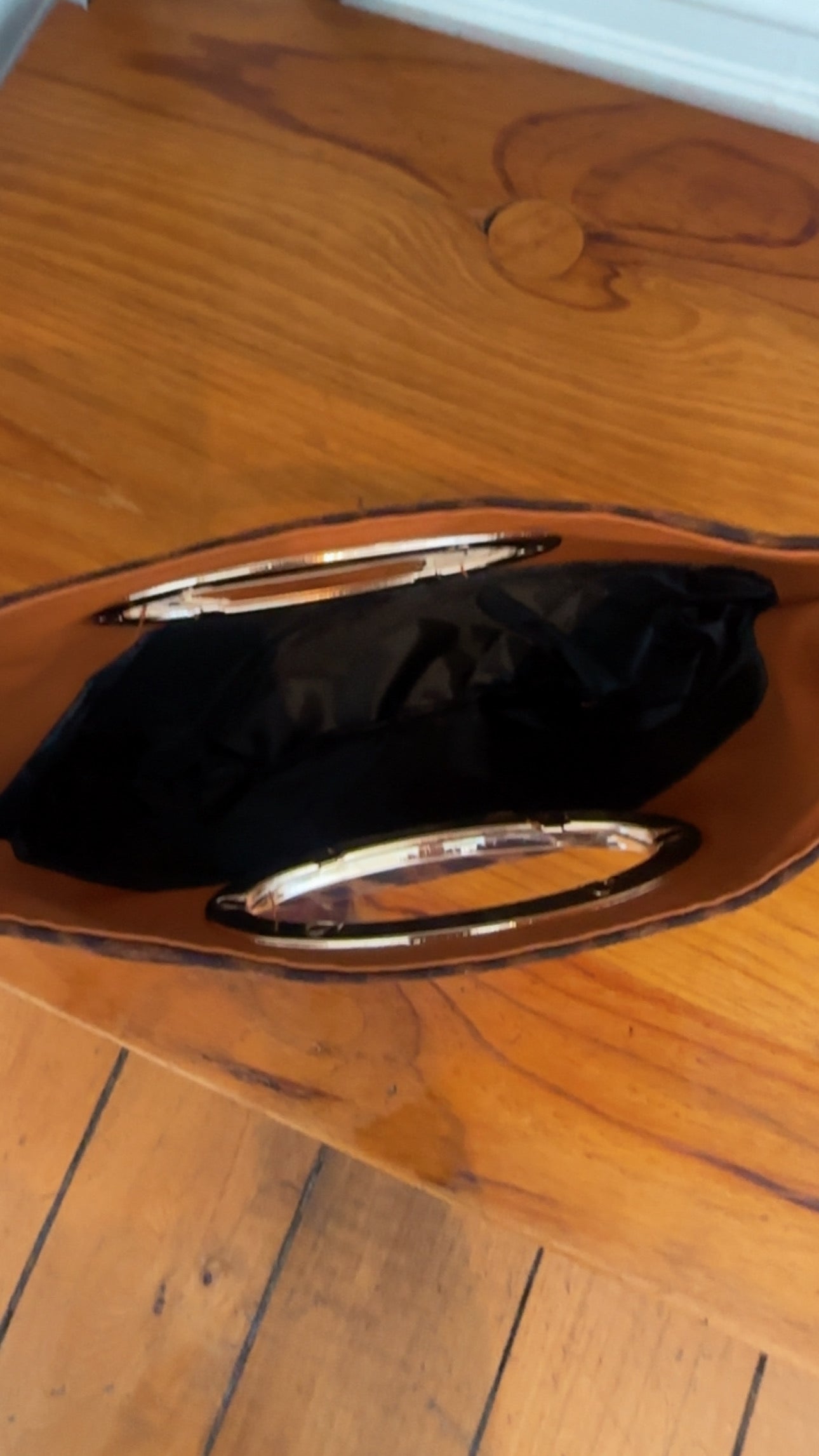 Leopard print clutch purse