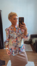 So Instyle flower vase print ball button shirt