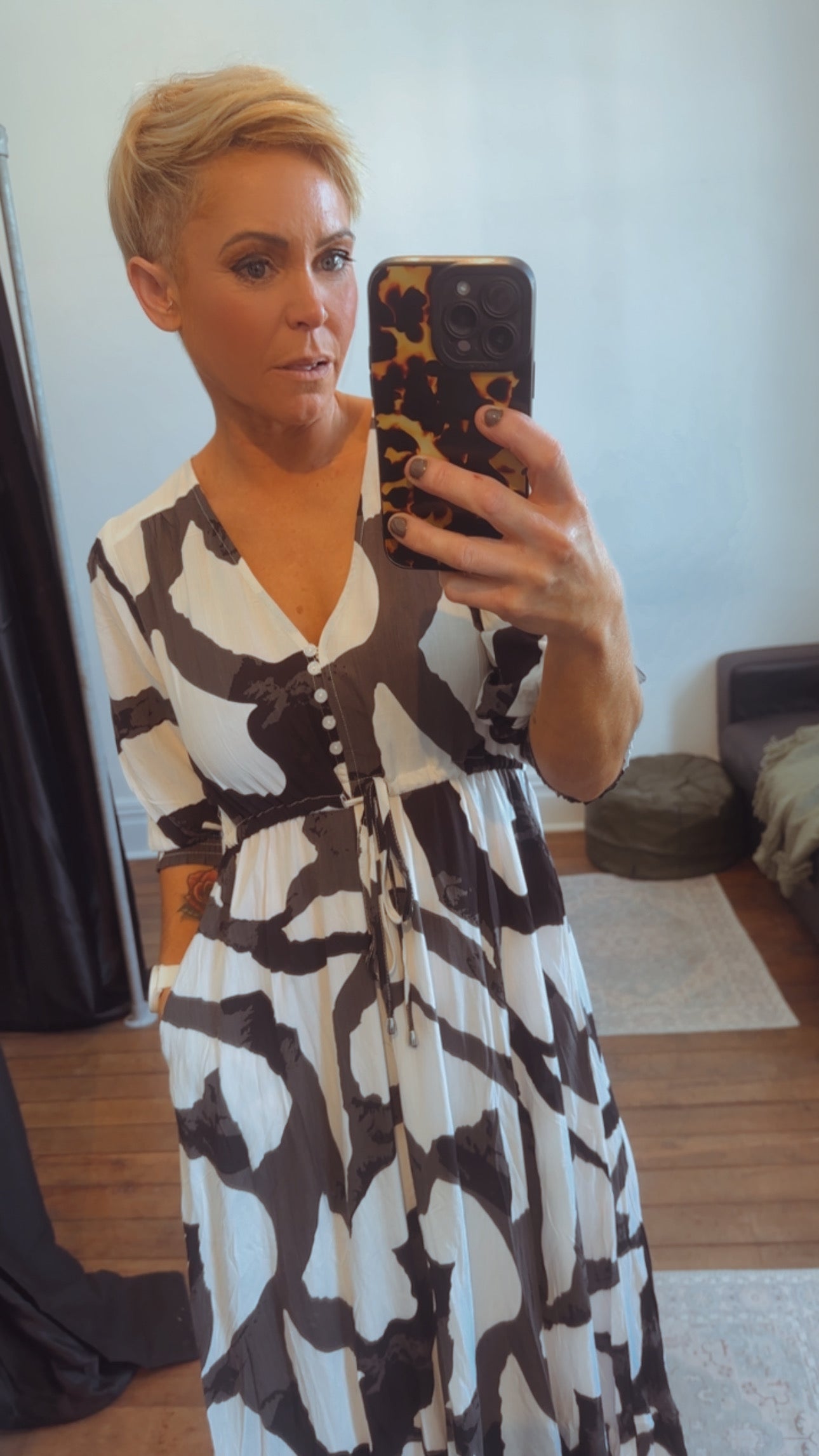 So Instyle water pattern Selma dress