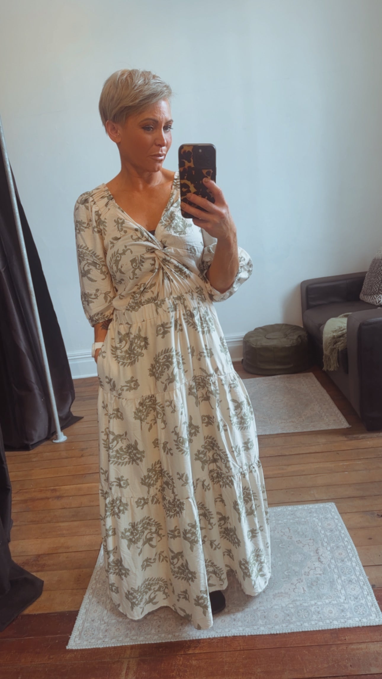 So Instyle Filigree dress green