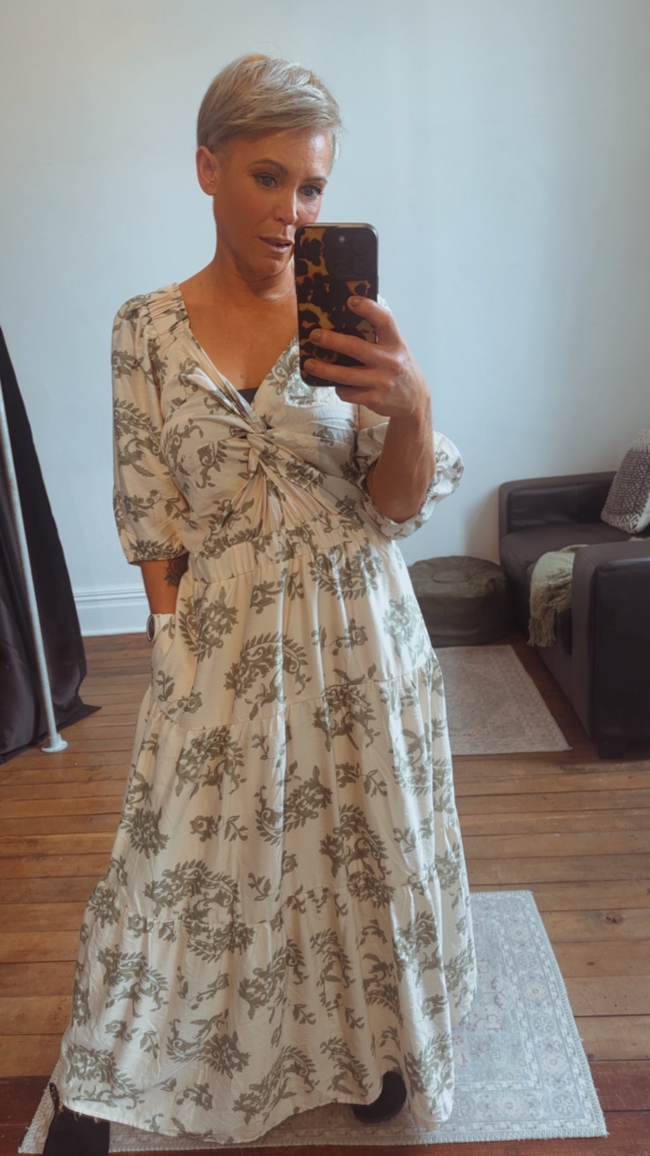 So Instyle Filigree dress green