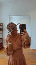 Leopard Print Belted Fedora Hat