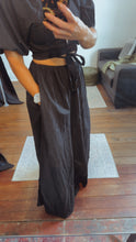 Refuge Cut Away Black Cotton Maxi Dress