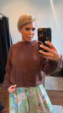 Coffee Brown Fluffy Knit Jumper