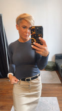 Navy Basic Knit Crop Top