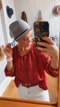 Grey Belted Fedora Hat
