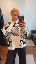 Flower Patchwork Knit Jumper