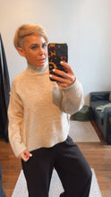 Melange Oversized Half Skivvy Knit Jumper