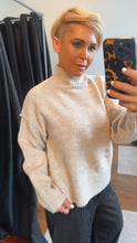Melange Oversized Half Skivvy Knit Jumper