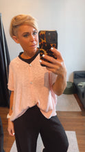 Pink Button Through Knit Cardi Top