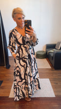 Brush Painting Tier Selma Maxi Dress Pink