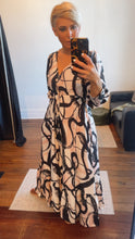 Brush Painting Tier Selma Maxi Dress Pink
