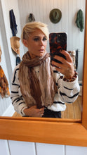 Crinkle Brown Ombre Scarf