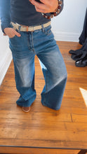 Wide Leg Blue Jeans