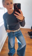 Wide Leg Blue Jeans