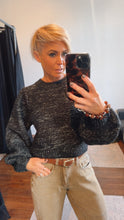Blouson Sleeve Knit Jumper Black
