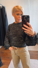 Blouson Sleeve Knit Jumper Black