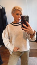 Shimmer Stripe Detail Knit Jumper