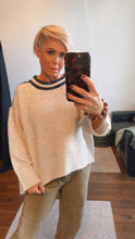 Shimmer Stripe Detail Knit Jumper