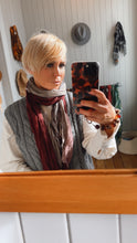 Scarlet Red Ombre Crinkle Scarf