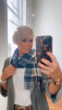 Blue Check Polarfleece Scarf Scarf