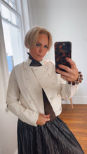 Load image into Gallery viewer, Millie Faux Leather Jacket Cream