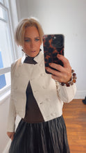 Load image into Gallery viewer, Millie Faux Leather Jacket Cream