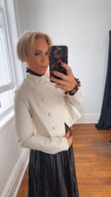 Load image into Gallery viewer, Millie Faux Leather Jacket Cream