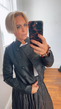 Millie Faux Leather Jacket Black
