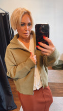 Wool Blend Zipper Cardigan